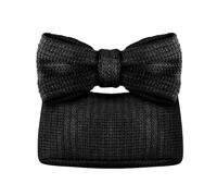 EVEOUT Clutches de Paja para Mujer Bolso con Lazo Tejido Clutches de Paja para Bodas Fiesta Bolso de Vacaciones en Playa