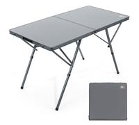 EVER ADVANCED Mesa Plegable Camping 120x60cm XL para 4-6 Personas hasta 60kg con Bolsa de Transporte Estructura Estable para Camping Picnic jardín balcón