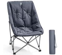 EVER ADVANCED Silla de Camping Plegable de Lujo, soporta 120 kg, Silla Plegable de 6 cm Acolchada, cómoda Respaldo Extra Alto, Silla Plegable portátil para Camping, jardín, balcón, Interior