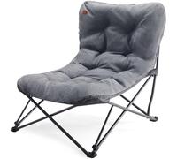 EVER ADVANCED Silla de Camping Plegable Lujo XXL 180KG Capacidad, Sillón Extra Grande Reforzado con Respaldo Alto, Silla de Jardín Relax para Camping Jardín Balcón Pesca Festival Interior