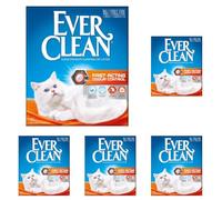 Ever Clean Arena para Gatos Fast Acting Odour Control, 10 litros, Perfumada, 10L (Paquete de 5)