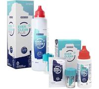 EVER Clean PLUS - Líquido para Limpieza y Desinfección de Lentes de Contacto - Eliminación Profunda de Depósitos de Lípidos - Pack Bote 225ml + 30 tabletas y Bote 60ml + 8 Tabletas - Kit Viajes