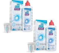 Ever Clean Scleral 2x300ml + 60 pastillas - Solución de Limpieza para Lentes Esclerales | Desinfección Total | Lubricación con Povidona | Sin Conservantes