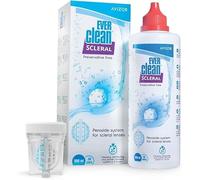 Ever Clean Scleral 300ml - Solución de Limpieza para Lentes Esclerales | Desinfección Total | Lubricación con Povidona | Sin Conservantes | Incluye 30 Pastillas y Portalentes