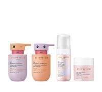 Ever Eden Kids Routine Bundle - Happy Hair Duo Detangling Kids Shampoo and Conditioner + Happy Face Duo Multi-Vitamin Face Wash for Kids and Multi-Vitamin Kids Face Cream - Skin Care for Kids 3+