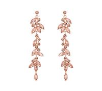 EVER FAITH Pendientes de araña de cristal de estrás para mujer, bisutería art deco, marquesa nupcial, largo para bailes, Mittel, Cristal, Sin piedra preciosa