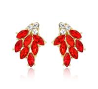 EVER FAITH Pendientes de cristal con forma de marquesa y brillantes racimos de cristal en estilo vintage y delicados y pequeños, para cócteles, bailes, fiestas formales, Klein, Cristal, Sin piedra