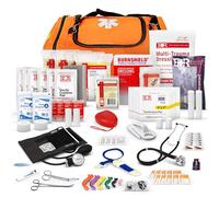 Ever Ready First Aid Fully Stocked First Responder Kit, Orange by DoubleNet by DoubleNet