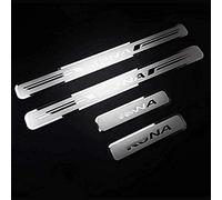 Ever TA 4 Piezas Protector de Umbral de Puerta de Coche para Hyun-dai Kona 2017-2022, Ajuste del Umbral del Pedal de Desgaste Placa de Protección Accesorios, Acero Inoxidable, Silver