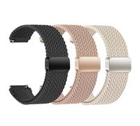 EverAct Correa trenzada magnética de 20 mm compatible con Garmin Vivoactive 5 Watch Band/Vivoactive 6/3/3 Music, correa de nailon elástica suave de repuesto para Venu Sq 2/Venu 2 Plus y Forerunner 55