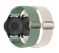 EverAct Correas elásticas de nailon de 18/20/22 mm compatibles con Garmin Vivoactive 4S/Garmin Venus 2/Venu 2S, Garmin Venu/Venu Sq/Vivoactive 5&3, Garmin Venu 2/Venu 3/Vivoactive 4 para mujeres y