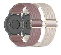 EverAct Correas elásticas de nailon de 18/20/22 mm compatibles con Garmin Vivoactive 4S/Garmin Venus 2/Venu 2S. Garmin Vivoactive 3 Strap/Venu/Venu 2 Plus/Garmin Venu 2/Garmin Vivoactive 4/Garmin Venu
