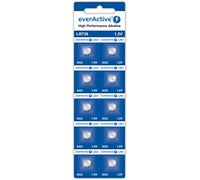 EverActive AG3 - Pilas alcalinas de 1,5 V (10 Unidades, Mini G3 LR736 LR41, 5 años de Vida útil, 10 Unidades)