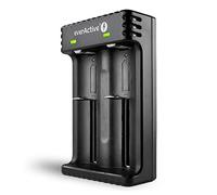 everActive Cargador para 2 baterías de Iones de Litio 18650 Profesional Rápido Micro USB Modelo LC-200, Negro