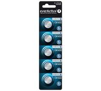 everActive CR1632 3 V, 5 Pilas de botón de Litio, batería más Potente, 10 años de Vida útil, 5 Unidades -1 blíster