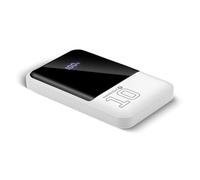 everActive Energy Bank EB-10Q Powerbank 10.000mAh 22,5W - PD3.0 PPS QC4+ - USB-C y 2X USB-A - Pantalla LCD, Paso a través - 179 g Ultra Ligero - Modo de Transporte