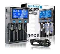 EverActive UC-4200 Pro Cargador Inteligente LCD 6 Ranuras NiMH Li-ion