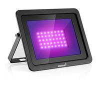 Everbeam Luz Negra LED UV 365 nm 50W - Bombillas LED de alto rendimiento, IP66 Waterproof - Luz de inundación ultravioleta para acuarios, fiestas en casa o en el decoración de Halloween