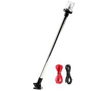 Everbeam P800 Luz de fondeo ajustable de acero inoxidable para barcos de pesca y veleros - 360 grados de visibilidad en 3 millas náuticas - Orientable, waterproof, 36 LED. Incluye fijaciones y manual