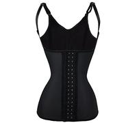 Everbellus Tummy Control Entrenamiento de Latex Cintura Corset Deportivo Shaper para Mujer Negro XX-Large