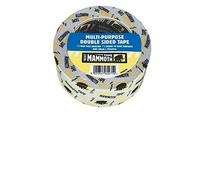 Everbuild Mammoth Premium Quality Double Sided Tape with a High Tack Adhesive - White - 25mm x 25m