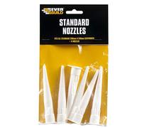 Everbuild NOZSTD-EBD Boquillas de repuesto para cartucho, transparente, blanco, paquete de 6