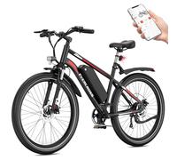 EVERCROSS EK15 Bicicleta Eléctrica para Adulto, E Bike 27,5'' con Pedaleo - APP, Motor 250W, Batería 36V 13AH, 15/20/25 km/h, Cambio de 7 Velocidades, Bicicletas Electricas Urbanas Montaña para Unisex