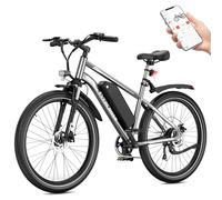 EVERCROSS EK15 Bicicleta Eléctrica para Adulto, E Bike 27,5'' con Pedaleo - APP, Motor 250W, Batería 36V 13AH, 15/20/25 km/h, Cambio de 7 Velocidades, Bicicletas Electricas Urbanas Montaña para Unisex
