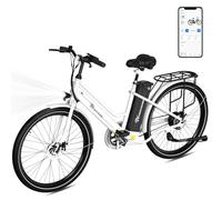 EVERCROSS EK8 Bicicleta Eléctrica Adultos, 26'’ E-Bike con pedaleo asistido - Motor 250W, Batería 36V 15,6AH, 15/20/25 KM/H, 120KG Carga Máxima, Bici Eléctricas de Montaña para Mujeres Hombres