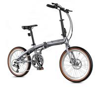EVERCROSS EM1 Bicicleta Plegable para Adultos y Jóvenes Desde 12 Años | Bici con Ruedas 20", Shimano 7 Velocidades, Aluminio, Doble Freno de Disco, Sillín y Manillar Regulables, altura 150-185 cm