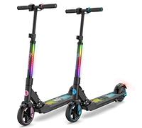 EVERCROSS EV06C Patinete Eléctrico, 6,5'' Patinete Eléctrico Plegable Niños 6 a 12 Años, hasta 15 KM/H & 8 KM, Pantalla LED, Luces LED Coloridas, Patinete niños Liviano E Patinete