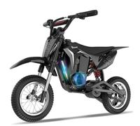 EVERCROSS EV12M Pro Motocross Eléctrica Infantil, 300 W, Bluetooth y LED | Moto Eléctrica Niños desde 110 cm, hasta 25 km/h, Autonomía 18 km, Batería 5,2 Ah, 3 Velocidades, Ruedas de 12'' y Suspensión