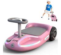 EVERCROSS EV6 Coche Electrico para Niños, 4 en 1 con Música Bluetooth | Hasta 10 km de autonomía carro electrico infantil, 3 modos hasta 9 km/h, giro de 360°, más de 100 efectos de luz