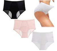 Everdries - Ropa interior a prueba de fugas, bragas Everdries a prueba de fugas, bragas de seda de hielo de cintura alta para mujer, 3pcs-a, 5XL