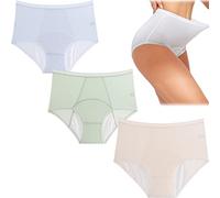 Everdries - Ropa interior a prueba de fugas, Everdries Bragas de cintura alta de seda de hielo para mujer, 3 piezas-D, XXXXXL