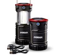 EVEREADY Linterna de camping de 360 LED (paquete de 2), linternas LED plegables, kits de supervivencia resistentes para huracanes, luz de emergencia para tormentas, apagones, linternas portátiles al