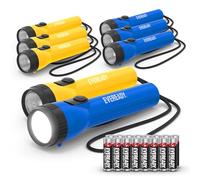 Eveready Linterna LED (paquete de 8) linternas brillantes y fiables para uso general, ideal para camping, coche, interrupción de energía de emergencia, linterna de mano (baterías incluidas)