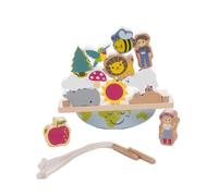 EverEarth Juego de Equilibrio Natural Hecho de Madera sostenible - Juguete Educativo para fomentar el Equilibrio y la coordinación Mano-Ojo - Juguete para niños con Acuarelas inofensivas - EE33947