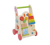 EverEarth - Carrito de madera para caminar con seguridad (51 cm, altura de 51 cm, materiales sostenibles, pintura ecológica, trotador, madera para bebé, EE30949)