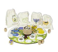 EverEarth Mi Primera Cosecha de Miel EE33794 Juego de Dados de Madera para niños a Partir de 36 Meses