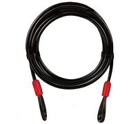 EVEREST FITNESS Candado de Bicicleta de Doble Bucle - Cable Candado de Acero Plastificado Antirrobo para Bici Moto Casco Patinete Electrico - Cadena de Seguridad para Bicicletas