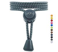 EVEREST FITNESS - Cordones deportivos con sistema de cordones rápidos, elásticos, 5 pares, sin lazos, con cierre rápido