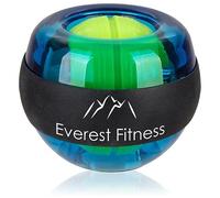 EVEREST FITNESS Giroscopio de Mano - Bola Giroscopio Profesional para Entrenamiento Musculatura Mano y Brazo - Gyro Ball con Cinta de Agarre y Carcasa Plástico Muy Resistente -
