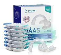 Everest VAAS - Bandejas precargadas de blanqueamiento dental, 14 bandejas para 7 tratamientos, sabor a menta, kosher