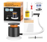 everfarel Kit de Reparación Parabrisas, Profesional Kit de reparación de Parabrisas con Bomba de vacío, Juego de reparación para Reparar Grietas largas, Agujeros, Grietas, rápida y fácilmente