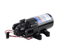 Everflo EF-2200-QA-BOX Bomba de diafragma de 2.2GPM 12V-Puerto de fijación rápida, Negro
