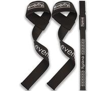 EVERFLY Straps Gym - Accesorios para Gimnasio Crossfit - 1 Par - Weight Lifting Powerlifting - Correas de Levantamiento - Muñequeras Neopreno - Agarraderas Strap Halterofilia Fitness