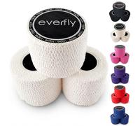 EVERFLY Tape Crossfit - Set 3 Rollos 5cm x 4,5m - Esparadrapo Deportivo - Pulgares y Dedos - Cinta Cohesiva Tela Autoadhesivas Flexible Protectora - Adhesivo Pesas - Vendas Halterofilia (3, Blanco)