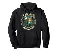 Everglades National Park Florida Vintage Cocodrilo Pantano Arte Sudadera con Capucha