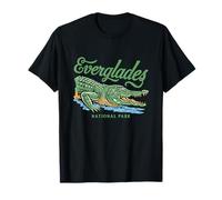 Everglades National Park Wildlife Florida Cocodrilo Vintage Camiseta